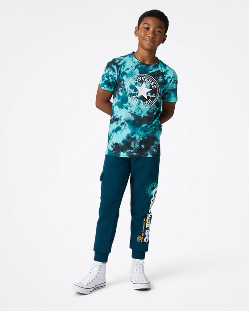 Boys' Converse Into The Wild Fleece Cargo Pants Blue | AU 3E681K